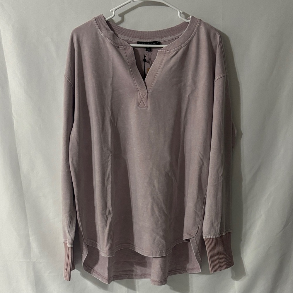 Jane and Delancey Mauve Long Sleeve Top